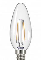 Лампа светодиодная филамент General Свеча CS-7 E14 220В 7Вт 4500К картинка 